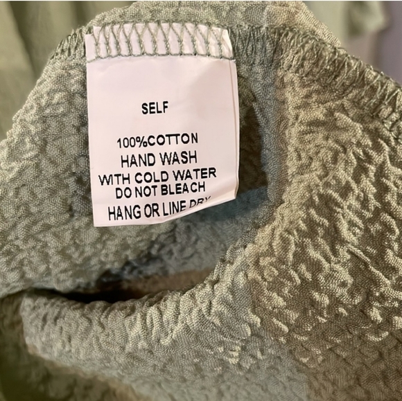 Avanti The Label Cotton Boho Tiered Wide Sleeves Flowy Mini Dress NWOT - Picture 7 of 7